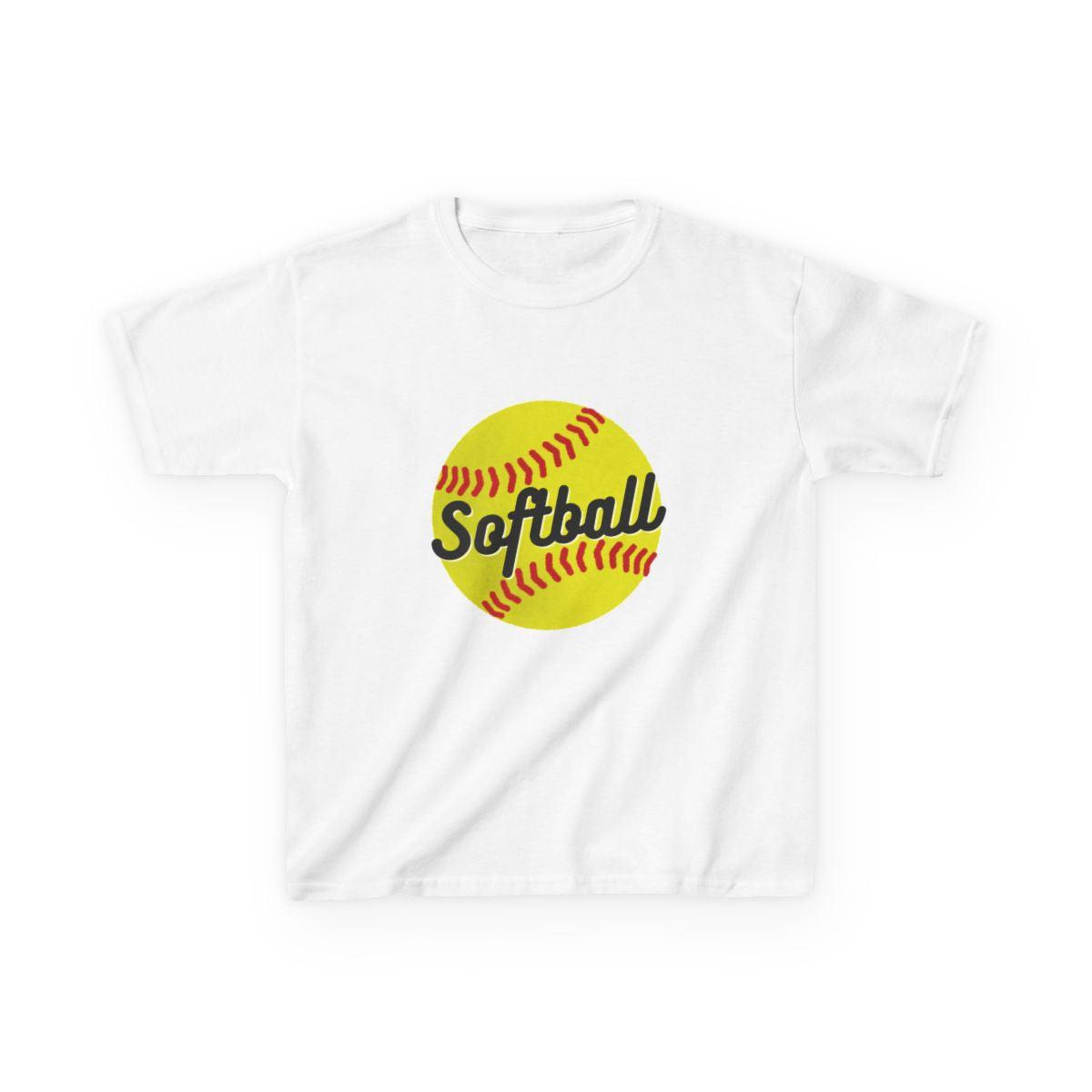 Softball Kids T-Shirt with printed softball graphic for young athletes