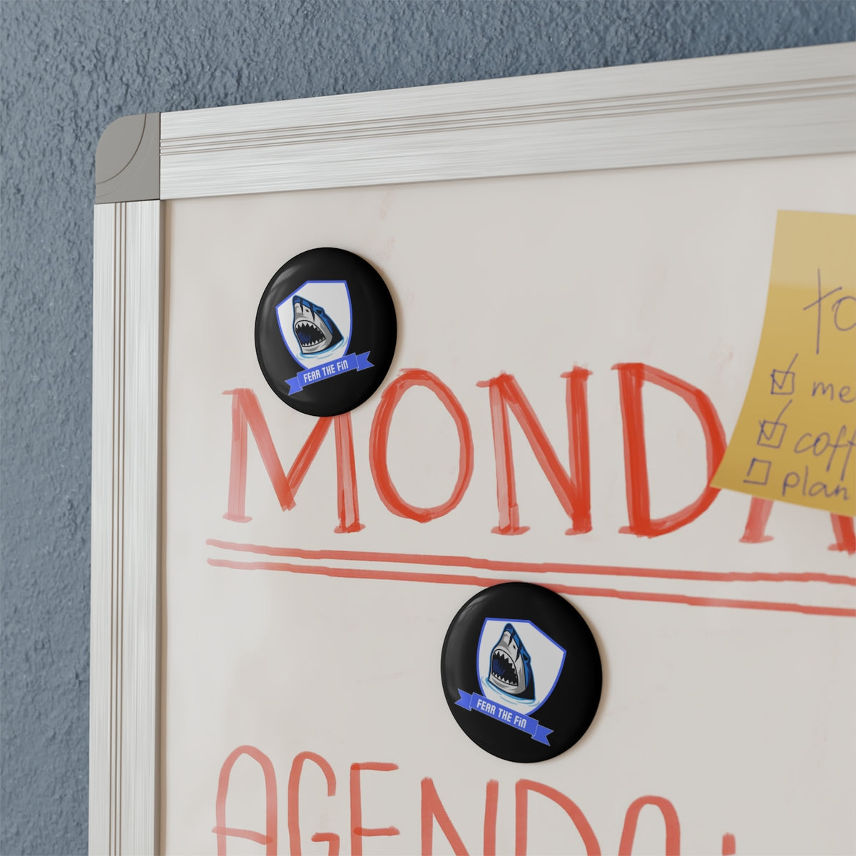 Gaming Sticker Magnet displayed on fridge door with colorful design