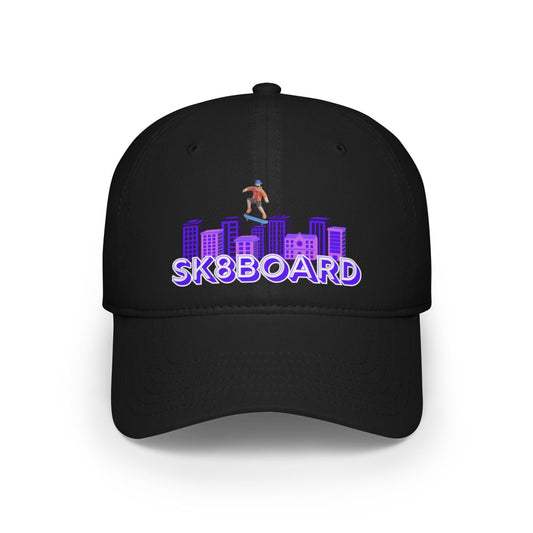 Urban Skater 3D character adjustable cap front view showing design details