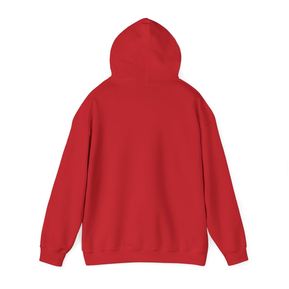 Alternate back view of archer eagle hoodie with eagle artwork
