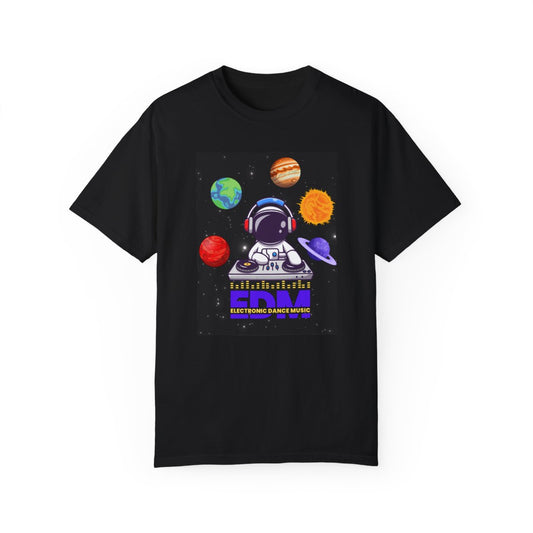 Astronaut DJ EDM T-Shirt with space rave graphic design