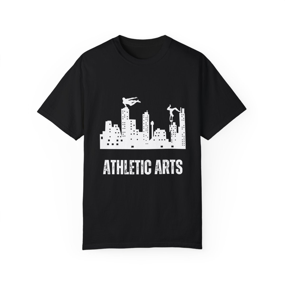 Athletic Parkour T-Shirt front view, stylish sports tee