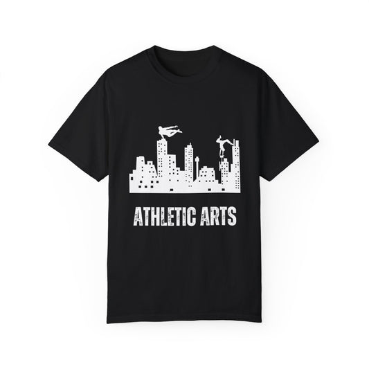 Athletic Parkour T-Shirt front view, stylish sports tee