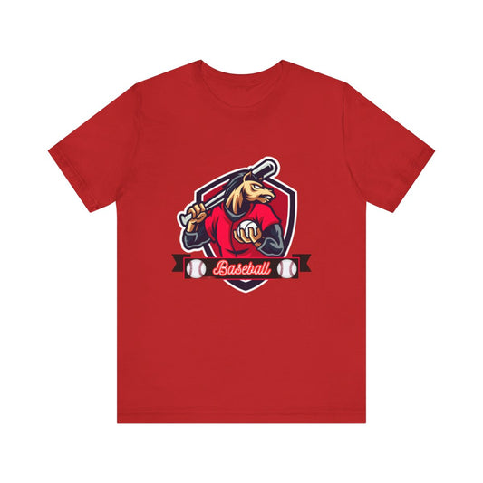 Front view of baseball horse mascot t-shirt showing mascot design