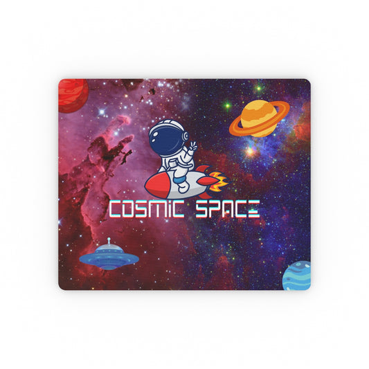 Space Galaxy rectangular mouse pad front view showing vibrant galaxy design