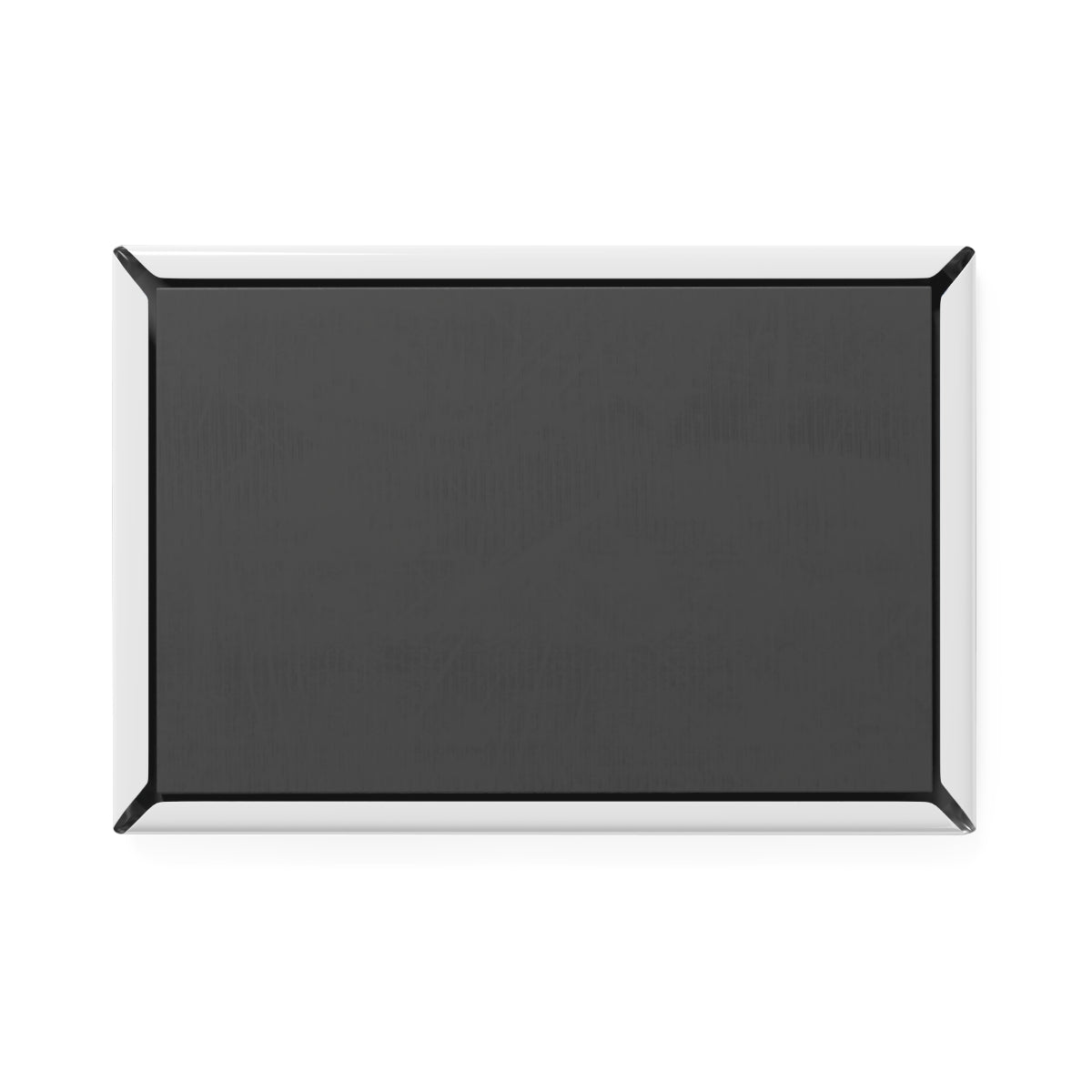 Back of City Scene Magnet showing magnetic backing and smooth finish