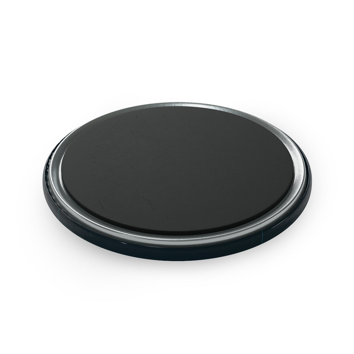 Back of Button Magnet Futuristic Technology Globe showing pin fastening