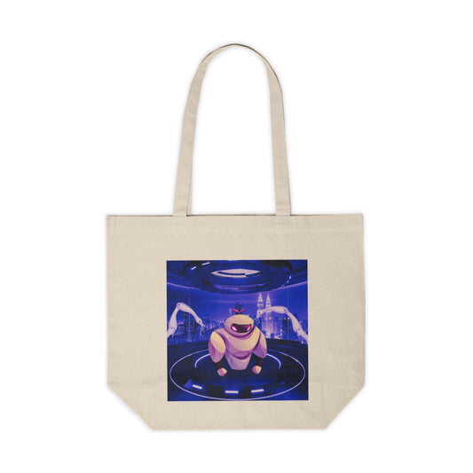 Robot shopping tote bag front view