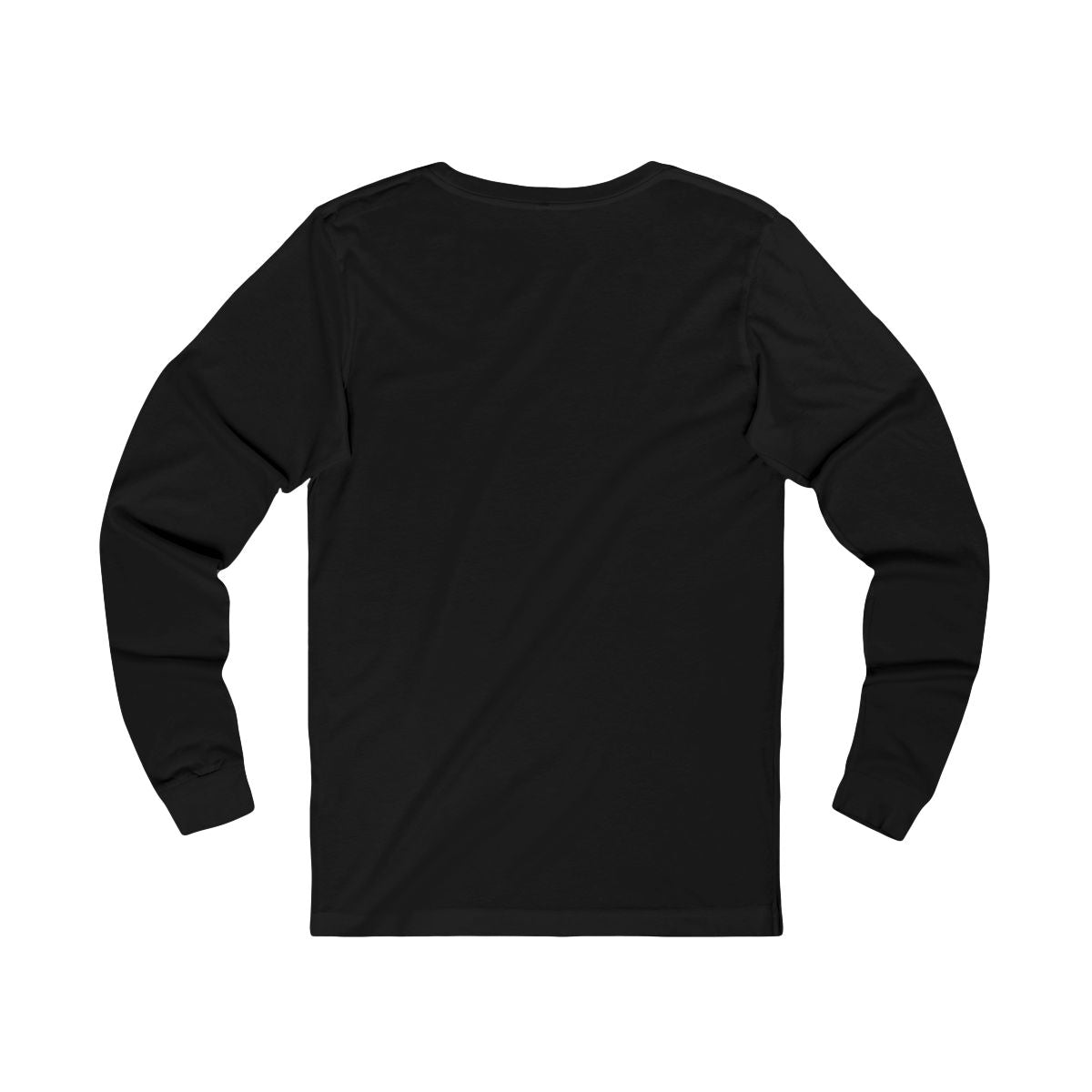 Back view of street basketball long sleeve tee showing graffiti brick wall graphic