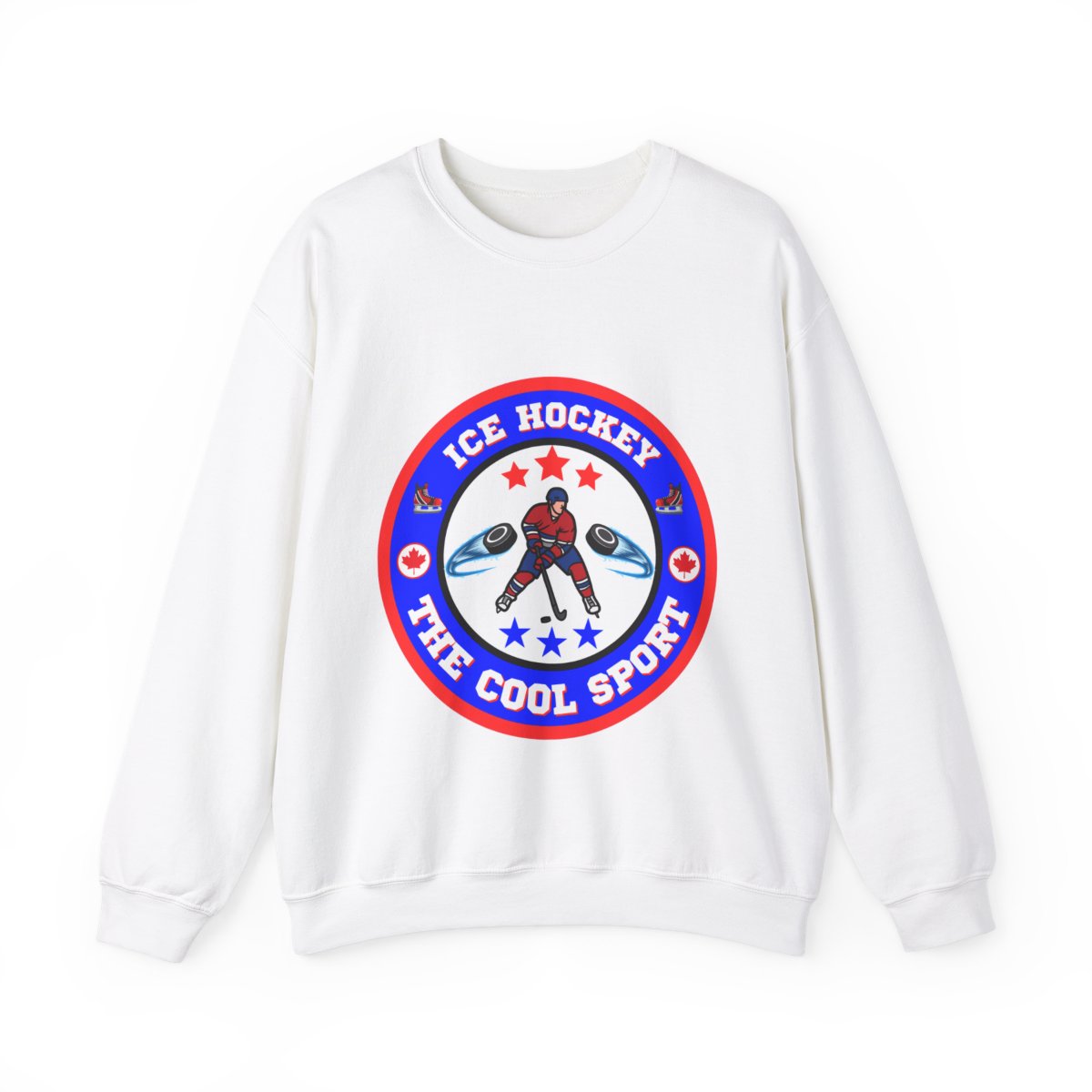 Front view of Canada hockey sweatshirt with custom jersey number
