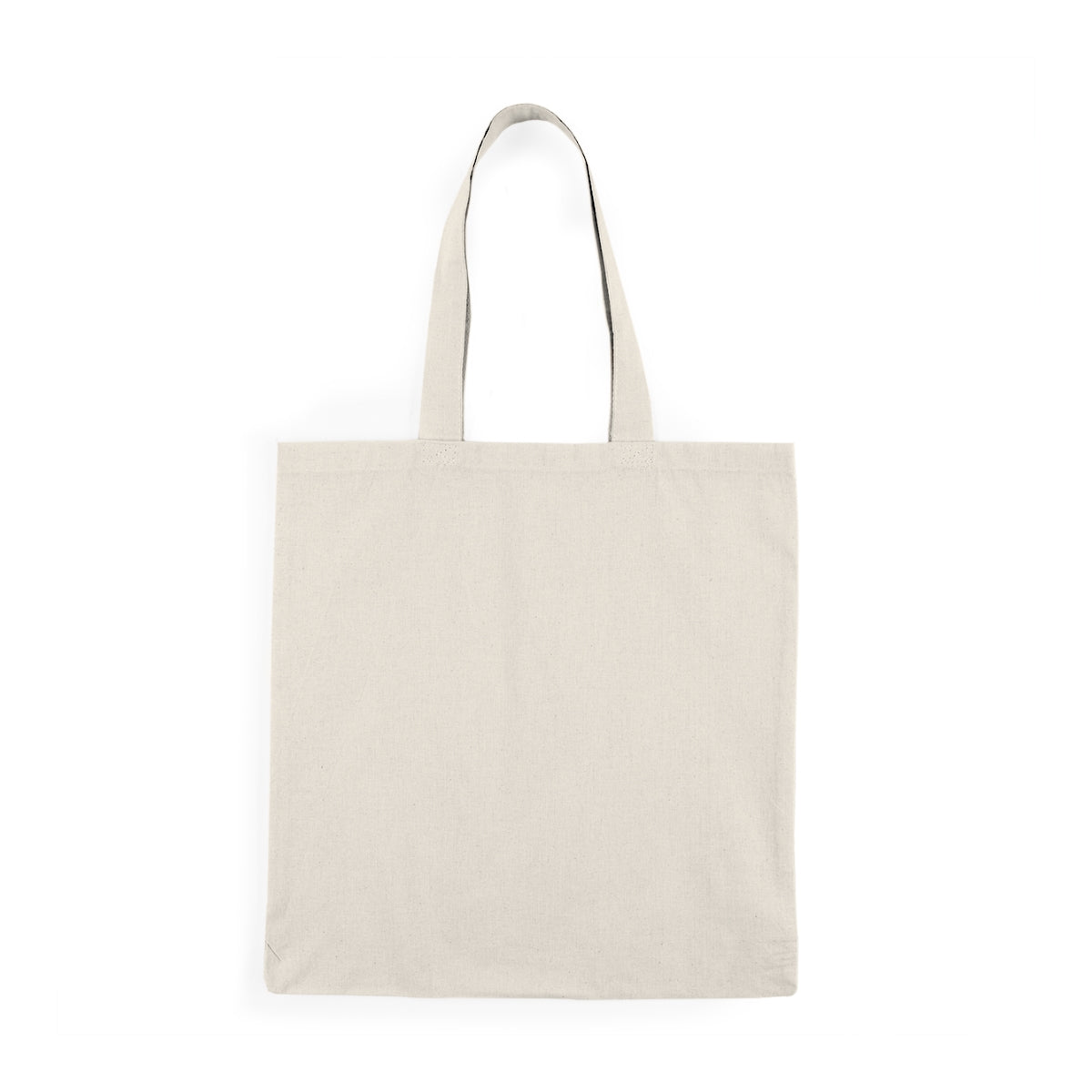 Back of Galaxy Planet Tote Bag showing sturdy handles and solid color