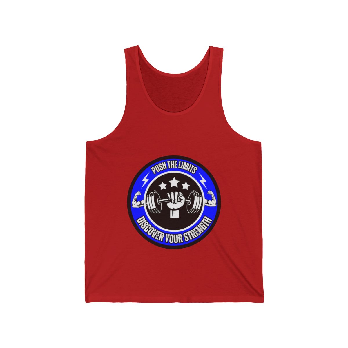 Push The Limits weight lifting tank top front view