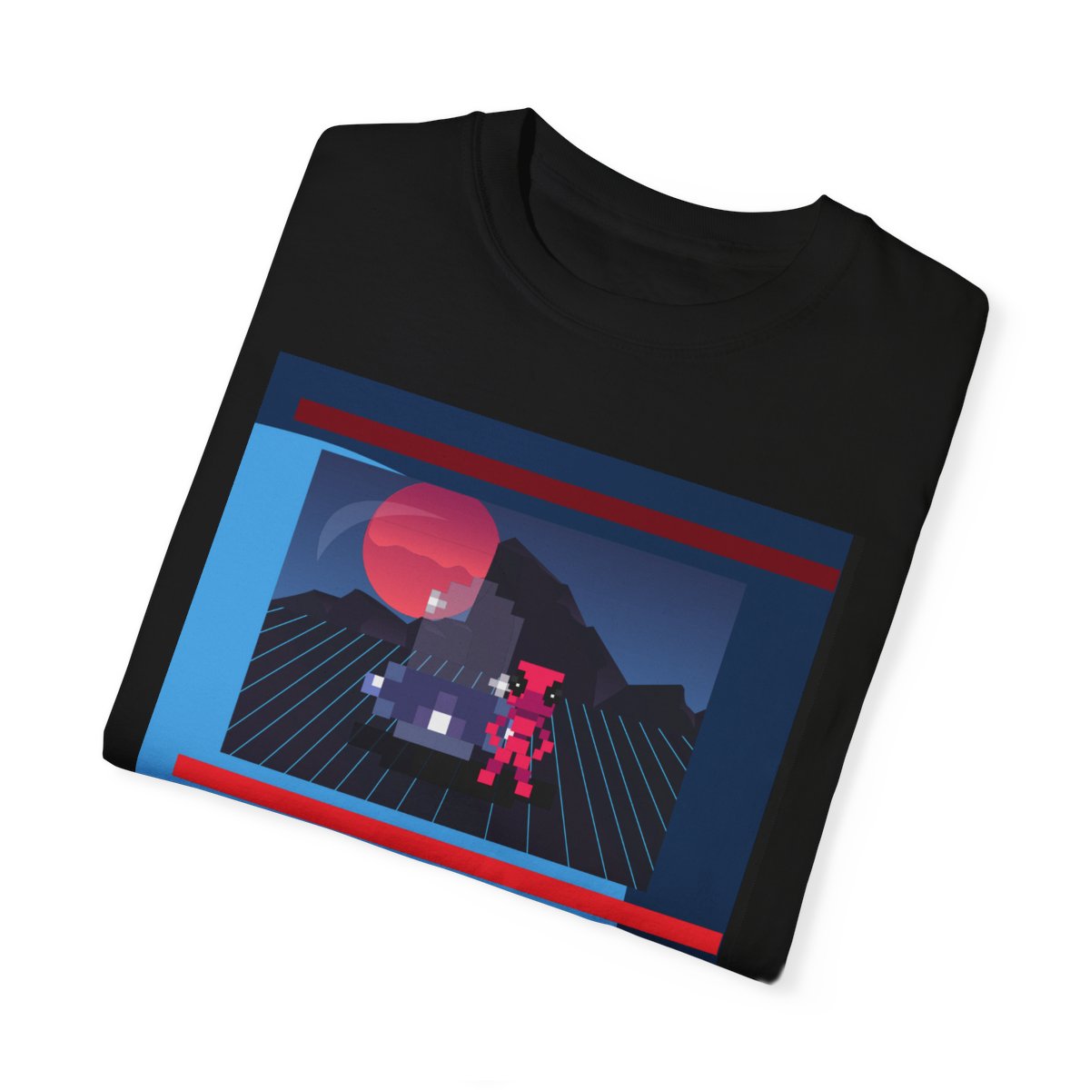 Retro Video Game T-Shirt folded – classic gaming design