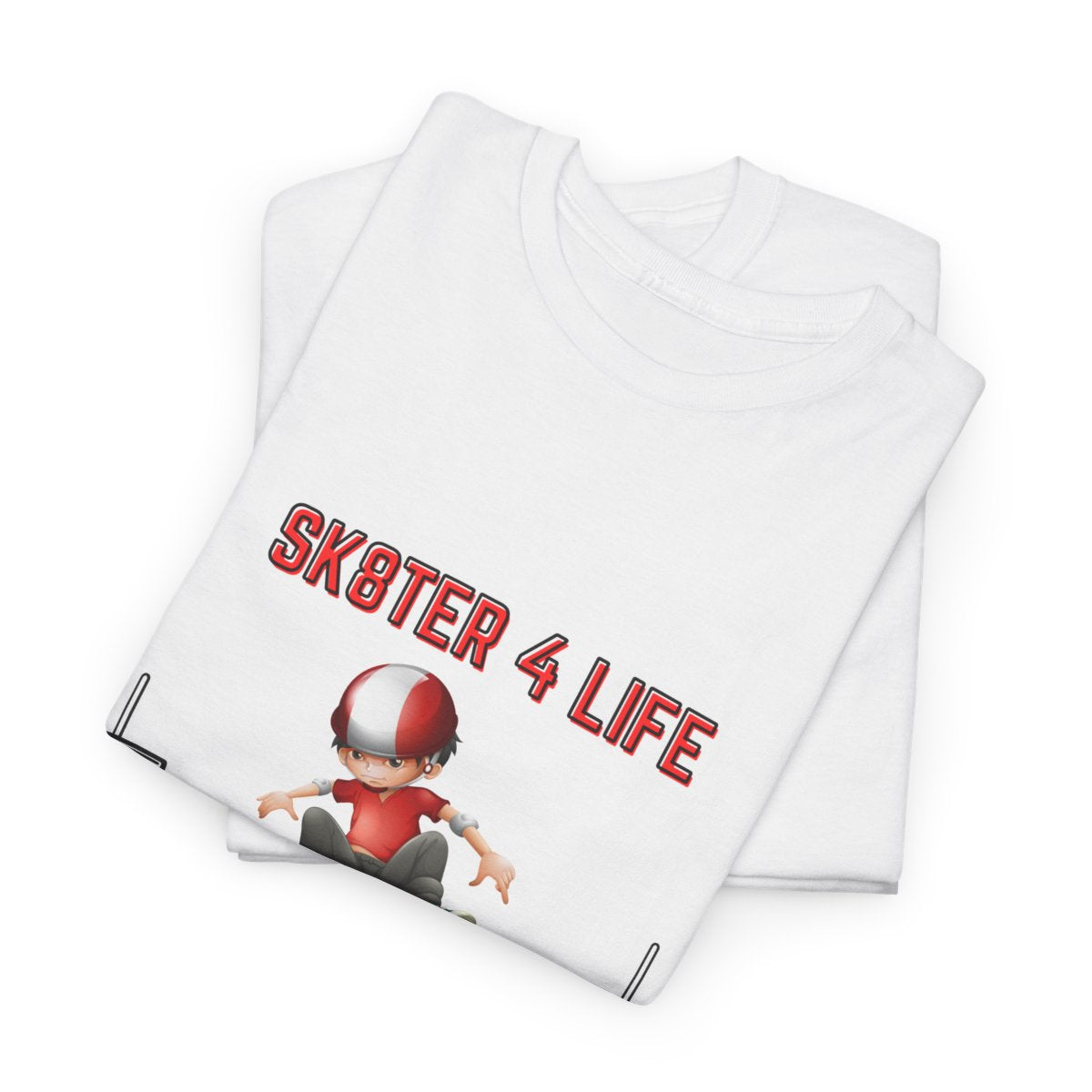 Folded Skateboarder T-Shirt highlighting Skaterboy graphic print