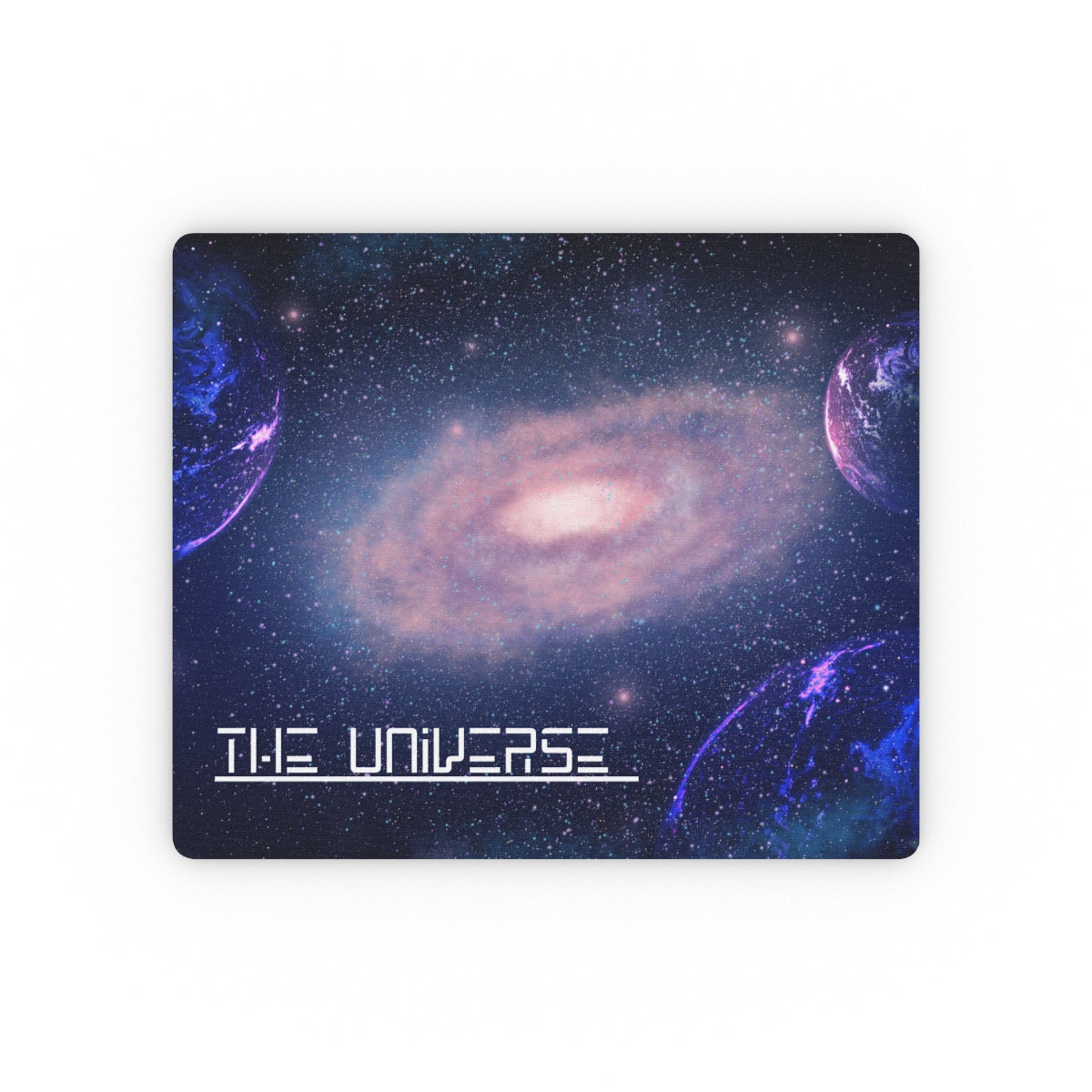 Front view of Galaxy Mouse Pad with vibrant cosmic space design