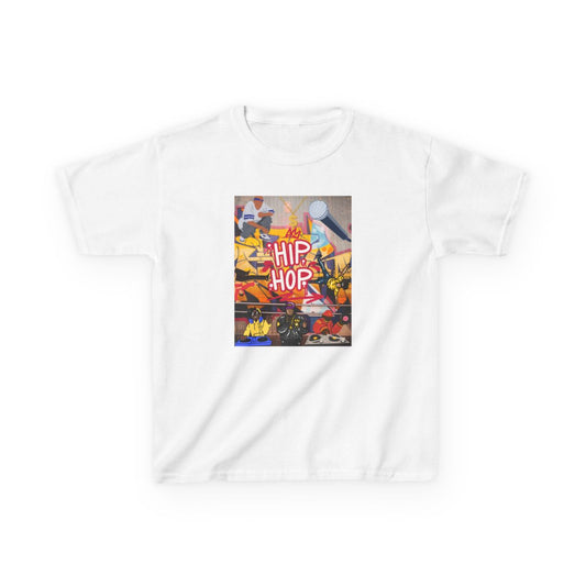 Urban Graffiti Kids T-Shirt in white with bold street art design